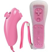 Resim Kosona Wii Oyun Kumandası - İvmeölçerli 2'li Set, Taşınabilir Ve Eğlenceli, Pembe Renk 