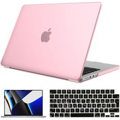 Resim NovStrap Apple MacBook Pro 2021 M1 16.2 inc A2485 Uyumlu Parlak Kılıf + Siyah Klavye Kılıfı + Film 