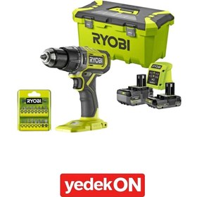 Resim Ryobi Rpd18-252ta17 18 V Li-ion One+kömürsüz Akülü Darbeli Matkap T5133006282 