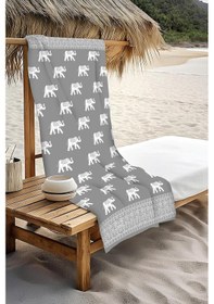 Resim Dijital Baskı Plaj Deniz Havlusu Fil Desenli Peştamal Hvl0111 Renkli 