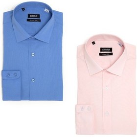 Resim Pıngömlek Kensıngton Vesta Ikili Set17 Cepsiz Pensli Erkek Gömlek Açık Pembe 