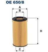 Resim FILTRON OE650/8 Oe 650/8 Yag Filtresi A4 A5 A6 Q5 Q7 Oe 6508 9A719840520 OE6508 (WA928811) 