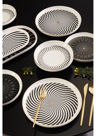 Resim Karaca Stream Bone Girdap 59 Parça 12 Kişilik Yemek Takımı Gold 