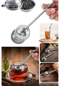 Resim Çay Demleme Aparatı Bitki Çayı Süzgeci Demleme Cin527 Gri 