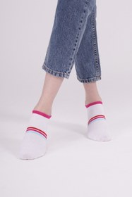 Resim The Socks Company Kadın 3'Lü Çorap 23SDCR170P - Beyaz / 36-40 