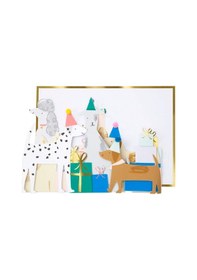 Resim Meri Meri - Dog Concertina Card - Köpek Tebrik Kartı 