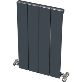 Resim Alüminyum Radyatör 60x36 4 Dilim Antrasit Ral7016 Hestia 