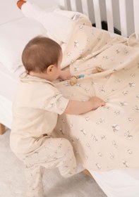 Resim Organik Pamuk Bebek Takımı Büyük Pamuk Desenli - Coton / 18-24 Ay 