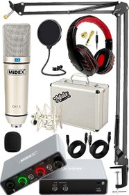 Resim Midex Central-GR Pack-3 Stüdyo Kayıt Ekipmanları GLX-700GR Ses Kartı CX1 Stüdyo Mikrofon 