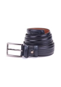 Resim Dagoster DMK26-305DG Lacivert 3.5 CM Hakiki Deri Erkek Kemer Lacivert 