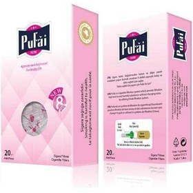 Resim Pufai Sigara Filtresi Normal Boy 8 Mm Uyumlu 20 Adet 1 Kutu Pembe 