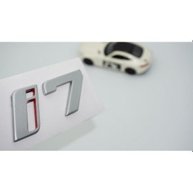Resim Dk Tuning Yeni İ7 Bagaj Gri Kırmızı Abs Yazı Logo Bmw İle Uyumlu - 
