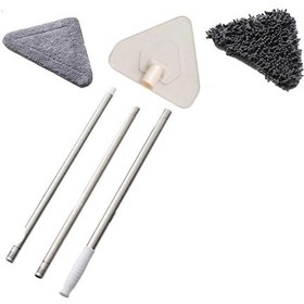 Resim River World Teleskopik Saplı 150 cm Üçgen Mop Cam Duvar Tavan Fay 