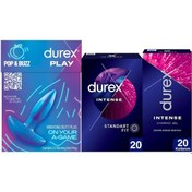 Resim Durex Titreşimli Anal Plug Tıkaç + Intense Uyarıcı Jelli Ve Tırtıklı Prezervatif 20'li + Intense Jel 10 ML 