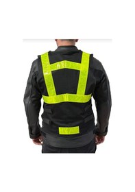 Resim Venom Motosiklet Yelek Reflektörlü Neon Çizgili Motorcu Reflektif Yeleği 