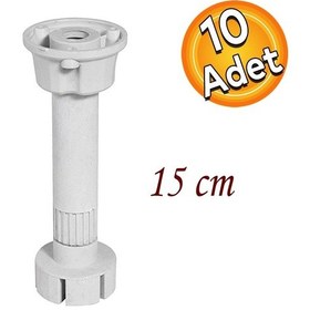 Resim Mobilya Kanepe Baza Tezgah Dolap Ünite Ayağı Ayarlı Mutfak Tv 15 Cm Gri Ayak 10 Adet 