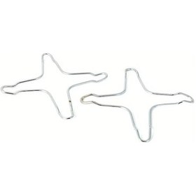 Resim Tongdashop 2 Adet Paslanmaz Çelik Kamp Ocağı Izgarası - Ayar 