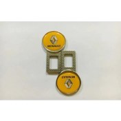 Resim İmza Renault Logolu Ikaz Ses Metal Toka 2 Adet 