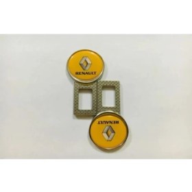 Resim İmza Renault Logolu Ikaz Ses Metal Toka 2 Adet 