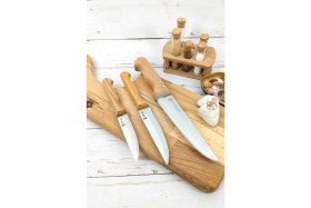 Resim SürLaz 3 Parça Eco Mutfak Bıçak Seti Et, Ekmek, Sebze Bıçak Takım 
