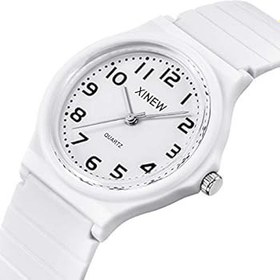 Resim Generisch Erkek saati paslanmaz çelik kayış saat kuvars analog kol saati çocuk saati silikon üniseks spor erkek saati erkek kol saati saatler 