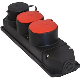 Resim Tplast Kauçuk Üçlü Grup Priz 1x 1x16A -2x 3x25A 