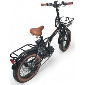 Resim Alba Fold F Premium 750watt Mid Motor 48v 16ah 768wh Elektrikli Bisiklet Siyah Zırhlı Lastik Hd Fren Siyah 