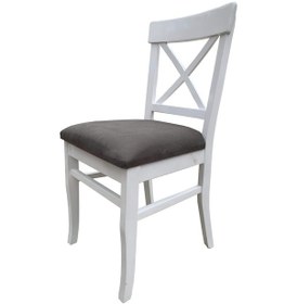 Resim Evimeaksesuar Çapraz X Döşemeli Tamamı Ahşap Sandalye Lake 