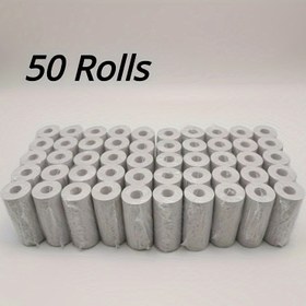 Resim 50 Rulo Mini Termal Kağıt - Çoğu Termal Yazıcı ile Uyumlu, Mürekkep Gerekmez, Hızlı Kuruyan & Lekeye Dayanıklı Etiketler, Notlar, Fotoğraflar, Faturalar, Günlükler için - Ev, Ofis, Okul, Hediye Verme için İdeal - Toplu Paket, Çok Yönlü Baskı, Dayanıklı Malzeme, Küçük İşletmeler için 