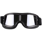 Resim Retro Stil Harley Motosiklet Gözlükleri, Açık Hava Rüzgar Geçirmez Sürüş Off-road Gözlüklerisiyah 