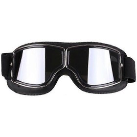 Resim Retro Stil Harley Motosiklet Gözlükleri, Açık Hava Rüzgar Geçirmez Sürüş Off-road Gözlüklerisiyah 