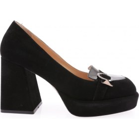 Resim Dgn 32451-22K Kadin Önü Tokali Platform Topuklu Ayakkabi 