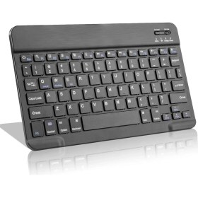 Resim Valkyrie Bluetooth 10 Inç Ios Windows Android Uyumlu Kablosuz Klavye - Türkçe - Şarjlı - Sessiz - Multimedia - Ultra Ince Siyah 