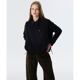 Resim Twist Asimetrik Kadın Gömlek Ceket (TW6250005067) 