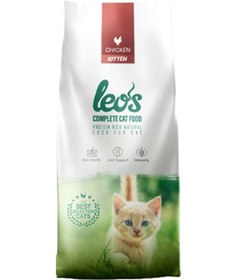 Resim Leos Tavuklu Yavru Kedi Maması 1 KG 