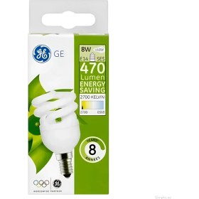 Resim General Electric 8 Watt Tasarruflu Ampul-Sarı Işık 