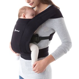 Resim Ergobaby Embrace<br>3 farklı taşıma pozisyonlu <br>ergonomik kanguru - Pure black 