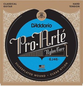 Resim D'Addario Ej46 Pro-Arte Nylon Hard Tension Klasik Gitar Teli 
