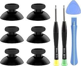 Resim Xbox One için 6 ADET Denetleyici Joystick, Yedek Orijinal Gerçek Kauçuklaştırılmış Thumbsticks Analog Thumb Sticks Parçaları T8 T6 ile Onarım Tornavida Kiti Xbox One/Xbox One S/Xbox One X 
