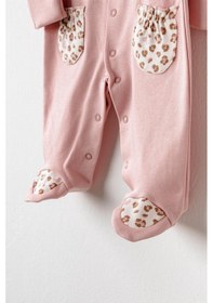 Resim Andywawa Bebek Little Leopard Romper Tulum Pembe Ac26240 Pink 