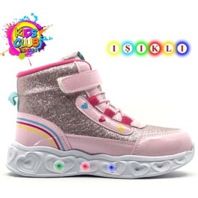 Resim KCMN Cool Kids Ortopedik Işıklı Taban Kız Çocuk Bot PEMBE 