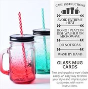 Resim KOMBIUDA 30 Bakım Talimat Kartı Kadın Parti Bardak Etiketi İçin Teşekkür Bardak Bakım Talimat Kartı Kartları Müşteri 