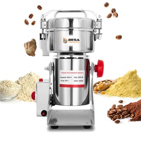 Resim Besa 2500 Gr Yüksek Hızlı Bitki Hububat Ve Baharat Öğütücü 