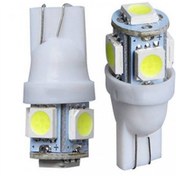 Resim T10 Led Ampul 5 Çipli Beyaz 12 Volt 