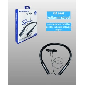 Resim Zenvia Polygold PG-100 Bluetooth 5.0 Boyun Bantlı Kulaklık - 50 Saat Konuşma Süresi Type-C Şarj Znv- 