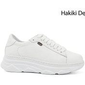 Resim Gönderi R Kadın Beyaz Bağcıklı Dolgu Taban Hakiki Deri Sneaker Dyza13424166 Beyaz 