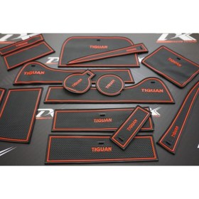 Resim Volkswagen Tiguan Dk Tuning Volkswagen Vw Tiguan Mk1 2007-2017 Araç Içi Silikon Kaymaz Ped Kaplama Seti 