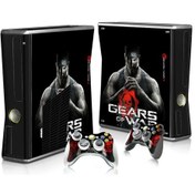 Resim Aircraft Jzcat Xbox360 Slim Konsol Tam Gövde Çıkartması Ve Joystick Çıkartması-3 