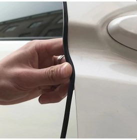 Resim Tongdashop 500 Cm Araç Kapı Kenar Koruyucu Şerit Siyah Çizilme Çarpışma Ses Yalıtım 
