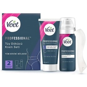 Resim Veet Professional Bikini Bölgesi Tüy Dökücü Krem Seti 2 x 50 ML 